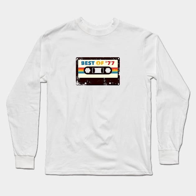 Best of 77 Cassette Long Sleeve T-Shirt by Mclickster